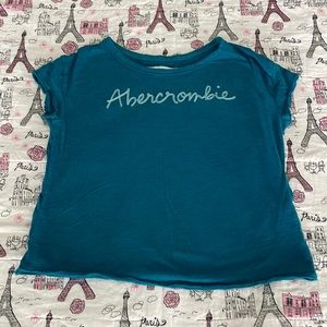 Abercrombie Girls Teal TShirt, size 9/10